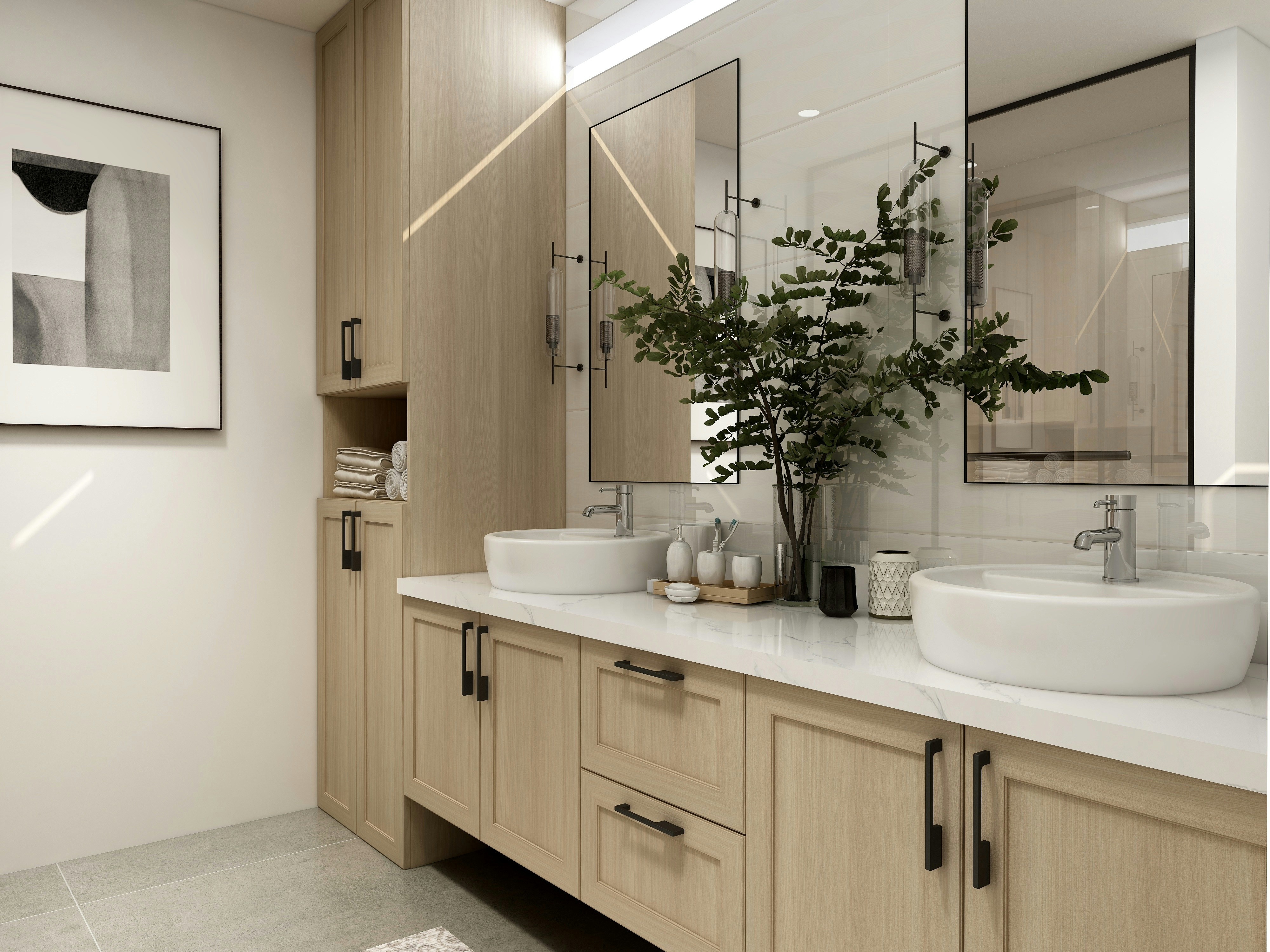 salle de bain réalisée par Bain & Eau Carrelage