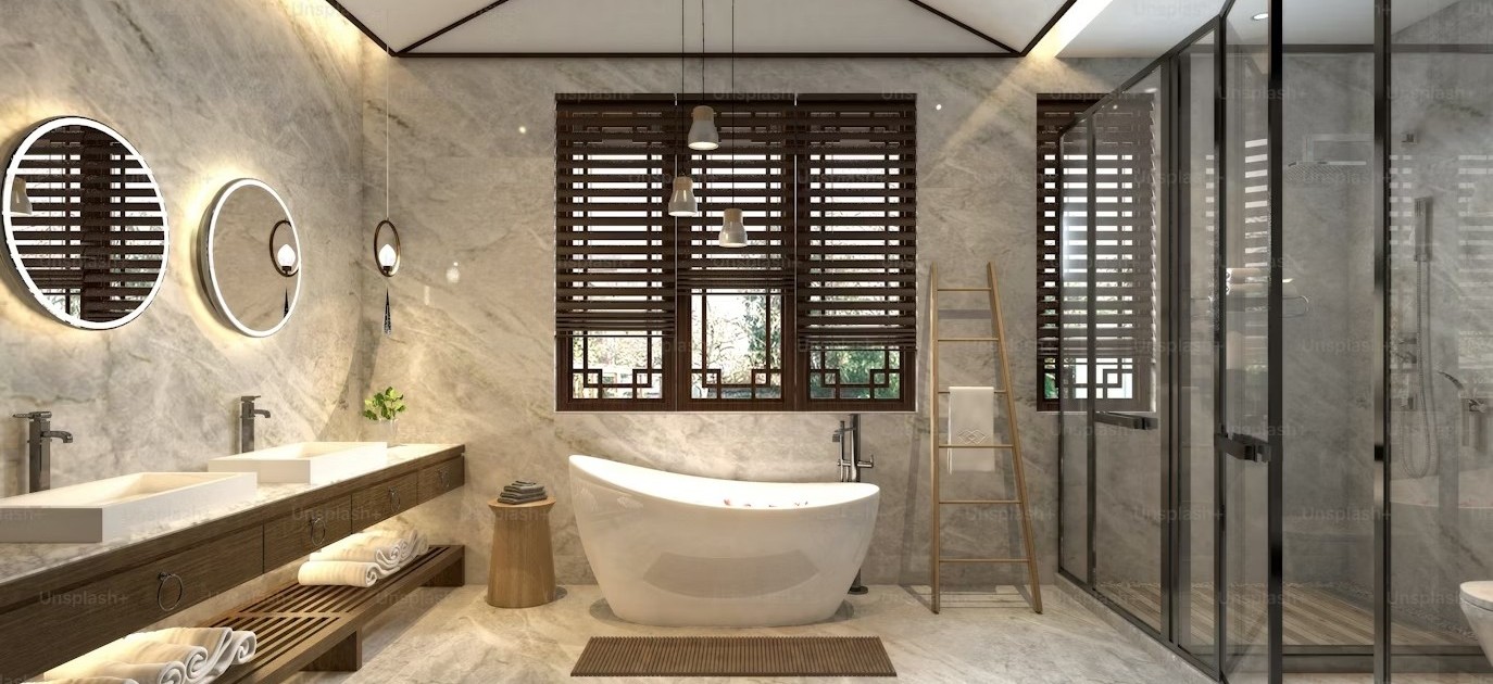 exemple 1 de salle de bain réalisée par Bain & eau carrelage
